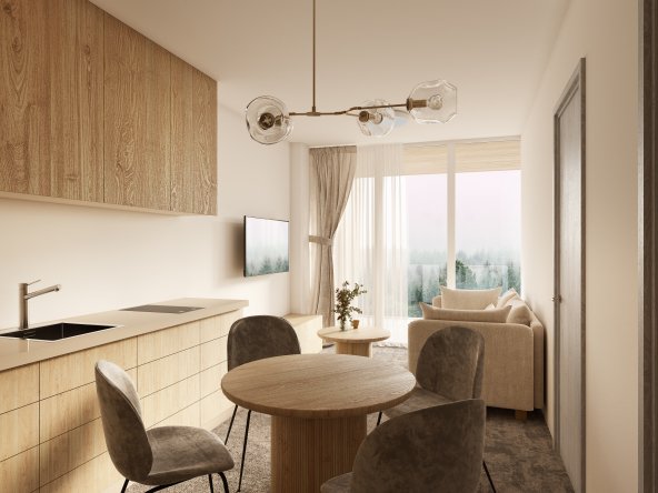 Projekt Meridien, na predaj investičný apartmán v srdci Liptova, Ilianovo