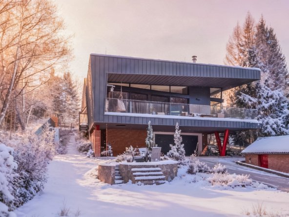 Na predaj moderná rodinná vila pod Chopkom, ukrytá v korunách stromov, Nízke Tatry