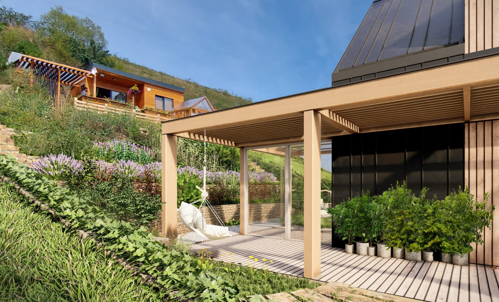 Projekt domu so stavebným povolením a pozemkom so základovou doskou - Ľubica