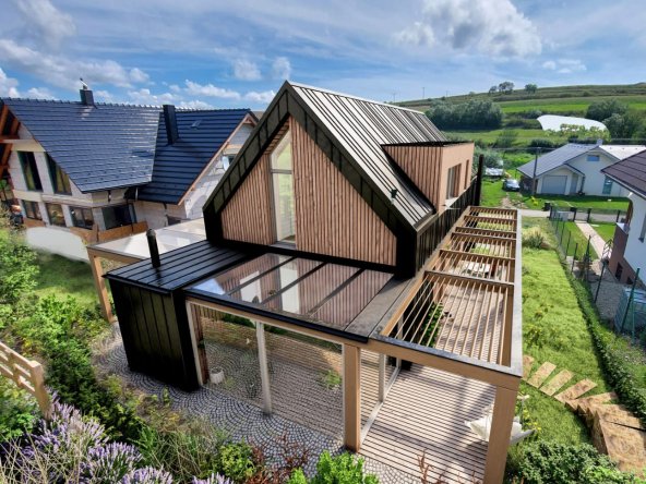 Projekt domu so stavebným povolením a pozemkom so základovou doskou - Ľubica