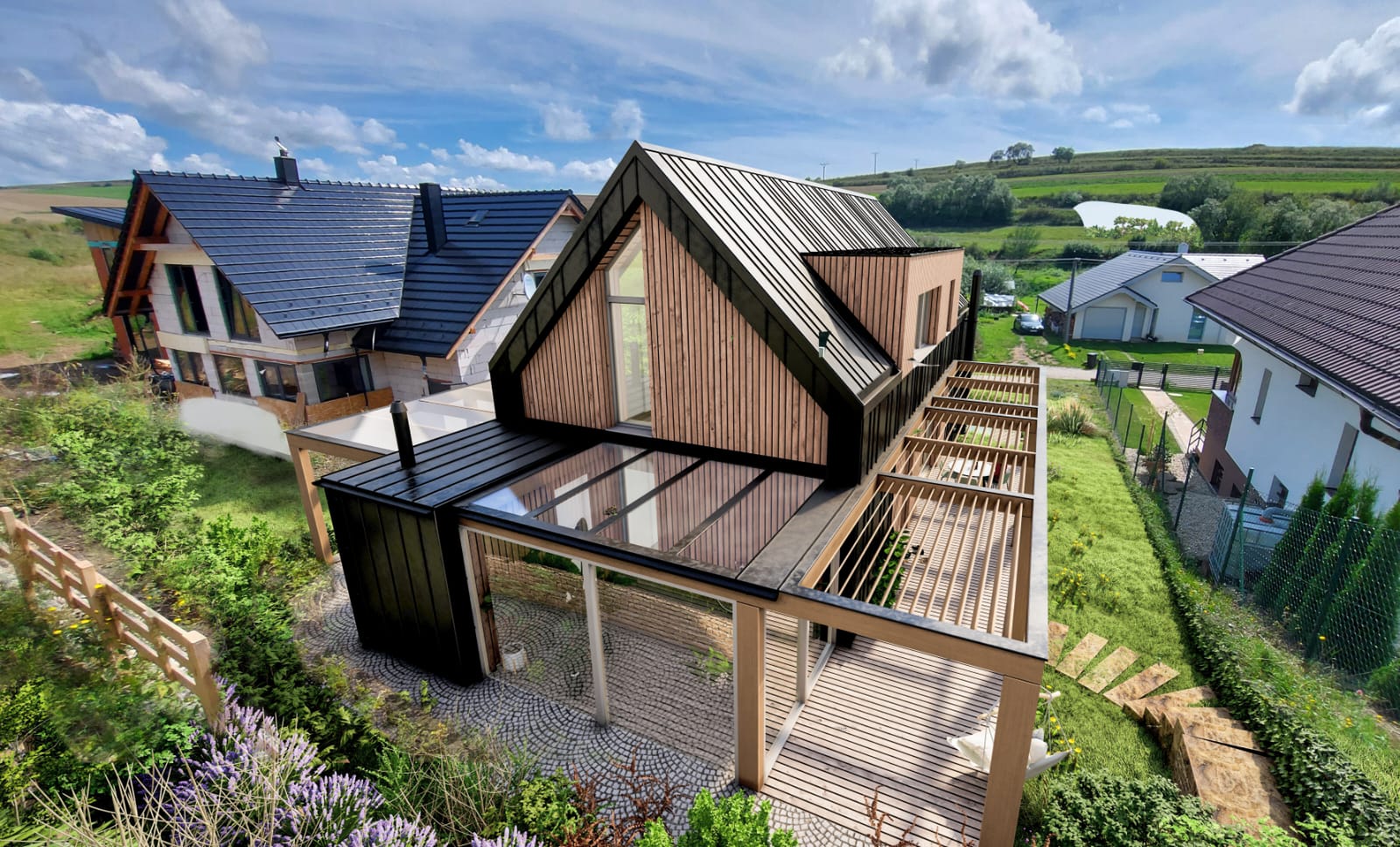 Projekt domu so stavebným povolením a pozemkom so základovou doskou - Ľubica