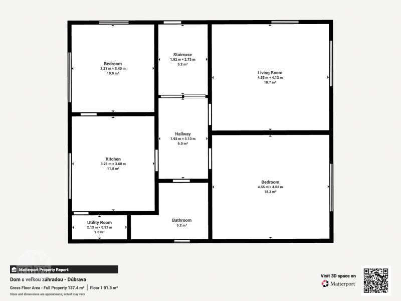 Na predaj rodinný dom v pôvodnom stave s veľkou záhradou - Dúbrava, Liptov