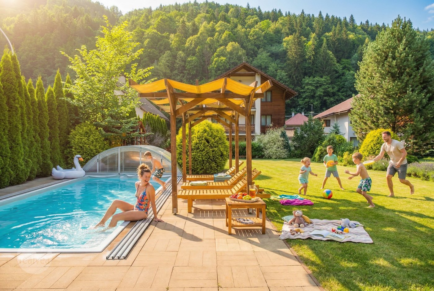Na predaj veľkometrážne byty so saunou, oddychovým areálom a komunitnou záhradou pri Brezne