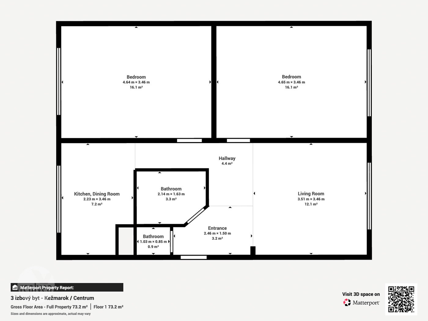 Na predaj 3 izbový vkusne prerobený byt pri centre mesta Kežmarok