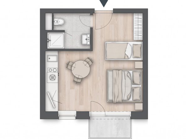 Na predaj investičný apartmán v Gerlach Rezorte s hotelovým programom, Vysoké Tatry