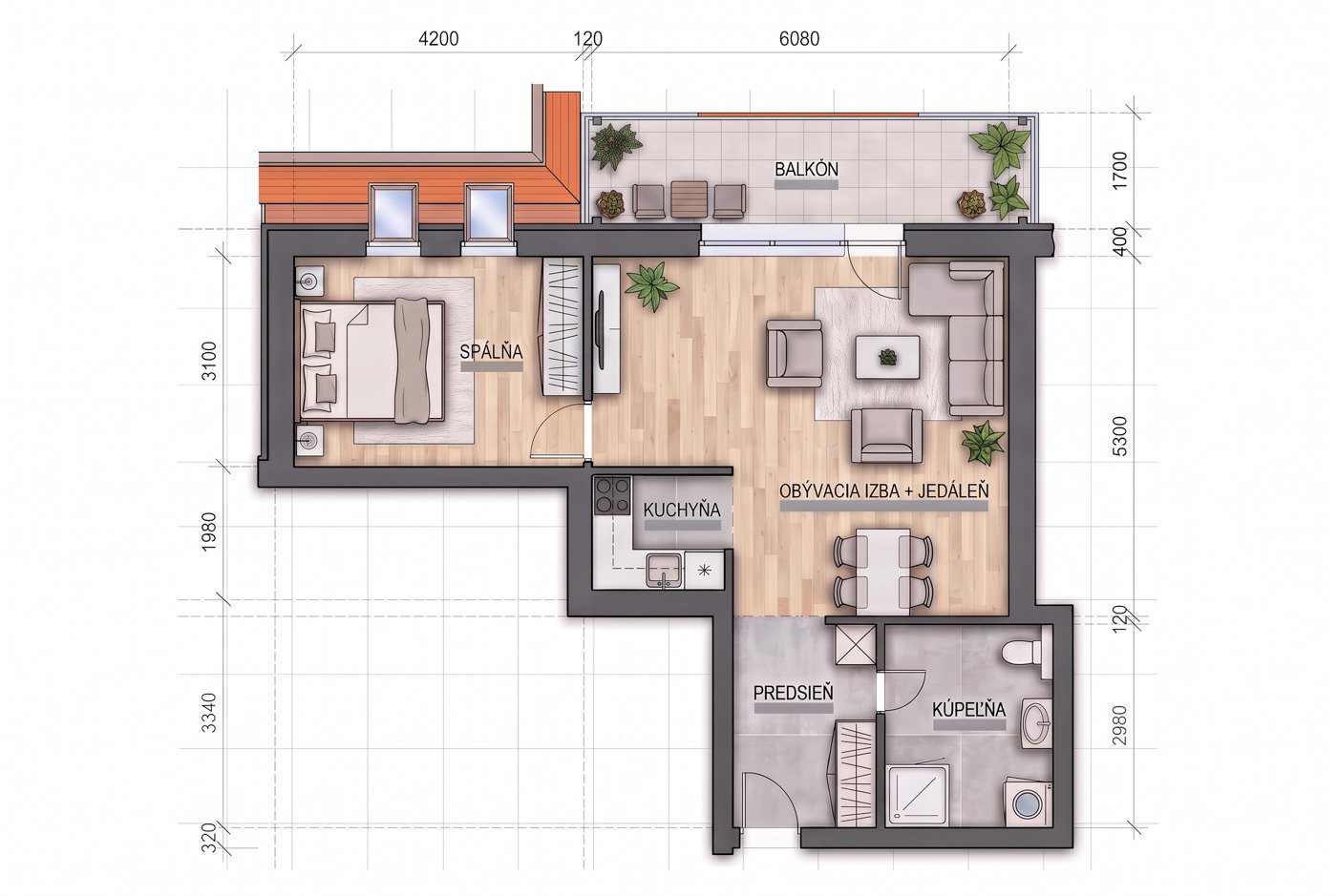 Na predaj 2 izbový apartmán - Residence Lesná, v srdci Vysokých Tatier